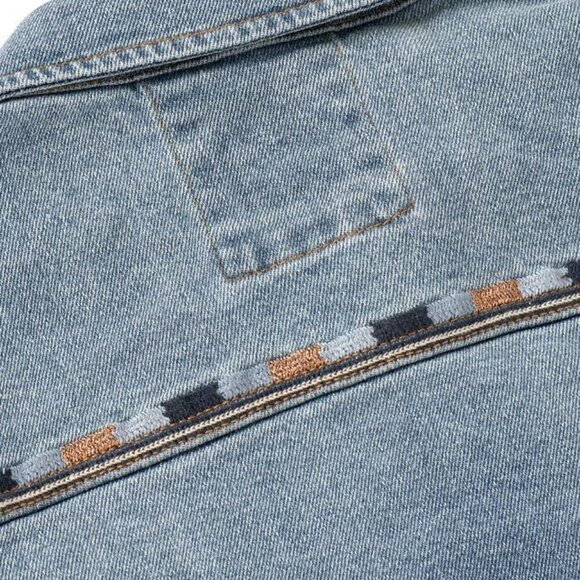 Matilda Jane Good Hart Lone Star Denim blue jean Jacket western festival fray S - Picture 4 of 9